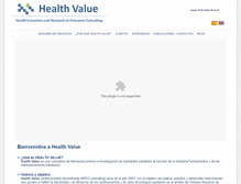 Tablet Screenshot of healthvalue.org